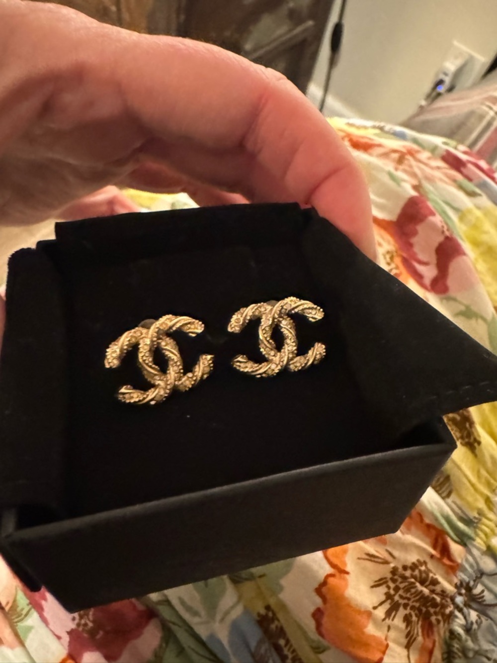 EUC authentic Chanel earrings
